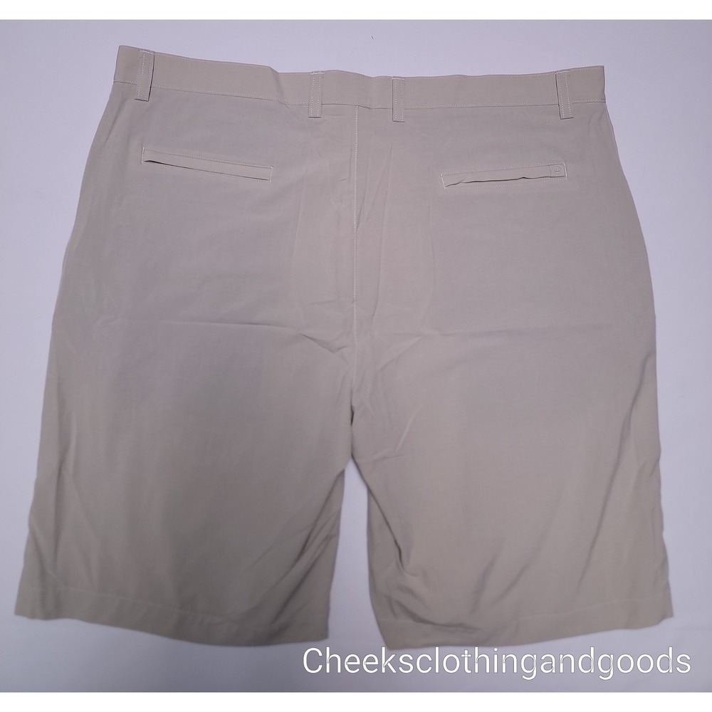 Peter Millar Mens Khaki Flat Front Shorts Size 40 Golf Casual Chino - Picture 3 of 11